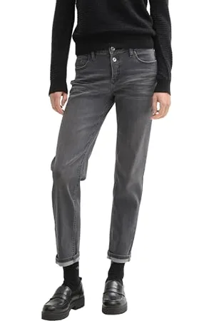 TOM TAILOR Damen Boyfriend Fit Jeans mit Stretch, , 31/32