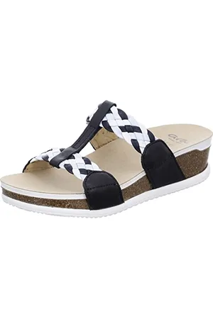 ARA Damen NORDERNEY Hausschuh, BLAU,Aqua-Multi, 43 EU