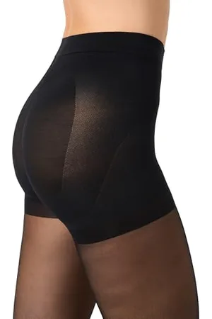 Golden Lady Damen Coll.Push Up 20, 099a Nero, 4-L Figurformende Strumpfhose, 20 den, , L