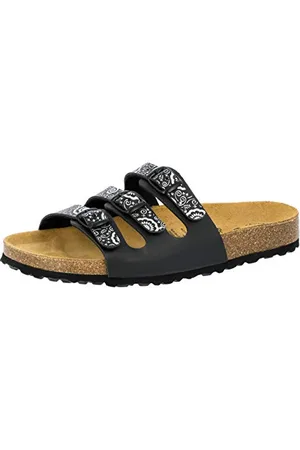 LICO Damen Bioline Flower Pantoletten, , 42 EU