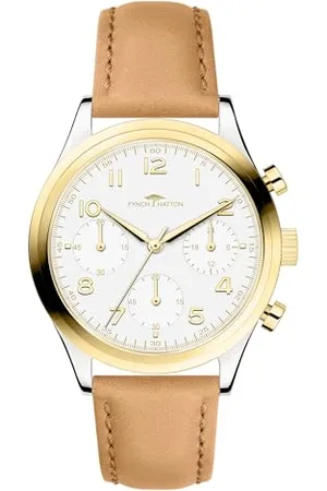 Fynch-Hatton Damen Analog Quarz Uhr mit Leder Armband FHT-0013-LC