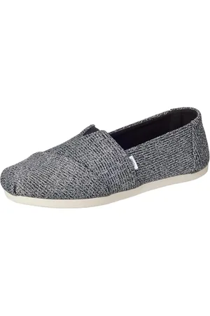 TOMS Damen Alpargata Cloudbound Flacher Slipper, Geschmiedetes Eisen-Glitzer-Strick, 35.5 EU