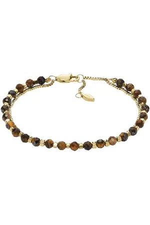 Fossil Damenarmband aus Edelstahl oder Messing mit Karabiner- oder Schieberverschluss