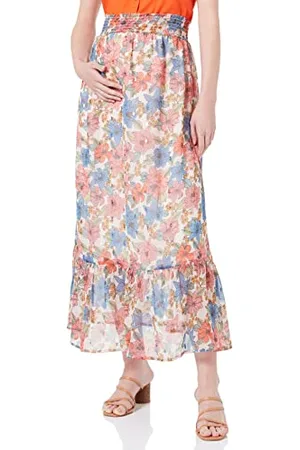 Mama;licious Damen Mlbria Woven Hw Midi Skirt A., , M