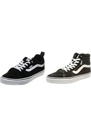 Vans Herren Filmore Sneaker, Schwarz (Suede/Canvas), 44 EU Hi Suede/Canvas Veloursleder Leinwand Weiß