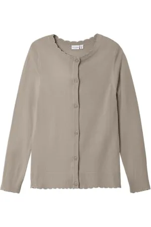 NAME IT Mädchen NKFVAMONE LS Knit Card K NOOS Strickjacke, , 146/152 cm
