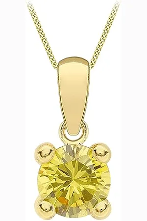 Amazon Halskette mit Anhänger aus 9-karätigem Gold, Geburtsstein für November (ehemals Amazon Collection)