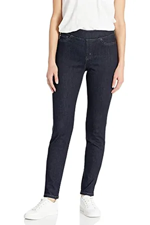 Amazon Damen Pull-On Stretch-Jeggings mit mittelhohem Bund (in Übergrößen erhältlich), , 42