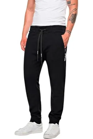 Replay Herren Jogginghose mit Tunnelzug, (Schwarz), XS