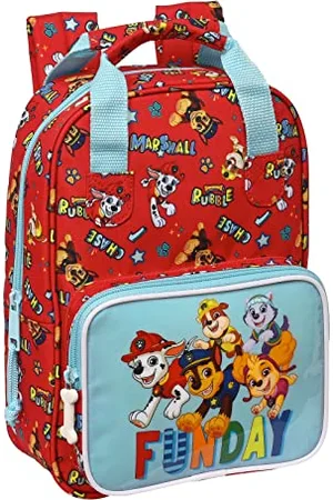 Safta PAW PATROL Funday Kinderrucksack mit Griffen, anpassbar, ideal für Kinder verschiedener Altersgruppen, bequem und vielseitig, Qualität und Strapazierfähigkeit, 20 x 8 x 28 cm, , , Estándar, Casual