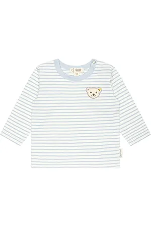 Steiff Unisex Baby Basic Langarm gestreift T-Shirt, , 56