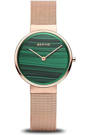 Bering Damen Analog Quarz Uhr mit Edelstahl Armband 14531-368