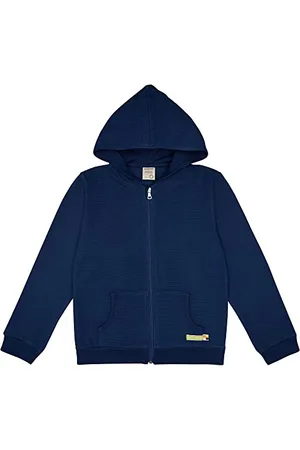 loud + proud Kapuzenjacke Rippenstruktur, GOTS zertifiziert
