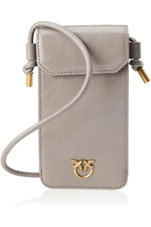 Pinko Damen Phone Case Vitello Shiny Vinta Reisezubehör-Brustbeutel
