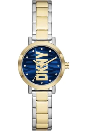 DKNY Watch for Women Soho Quarz/3 Zeigerwerk 28 mm Gehäusegröße mit Edelstahlarmband NY6671