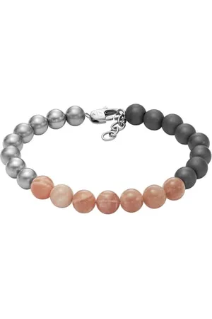 Armani Exchange Herrenarmband aus Edelstahl mit Karabinerhaken- oder Schieberverschluss, Length: 195MM, Width: 8MM
