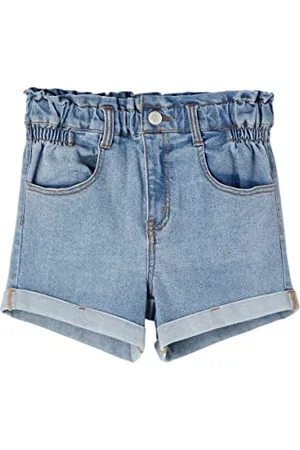 NAME IT Mädchen Nkfbella Dnmtazza Hw Noos Jeans Shorts, , 152 EU