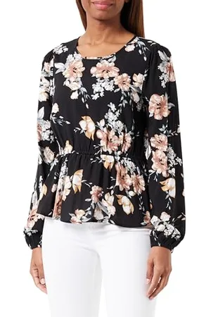 ONLY Onlnova Life L/S Peplum TOP AOP PTM
