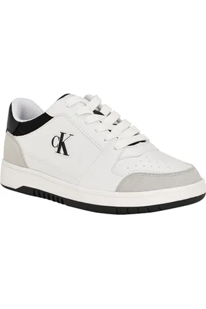 Calvin Klein Damen Hania Sneaker, Weiß/Grau 140, 36.5 EU