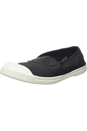 Bensimon Damen Tennis Elastique Femme Sneakers, Schwarz (Carbone), 38 EU