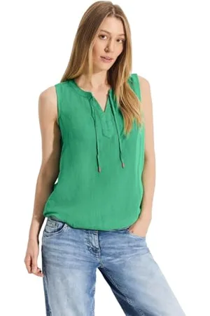 CECIL Damen B344521 LINEN_LI/CV Solid Top, , M EU