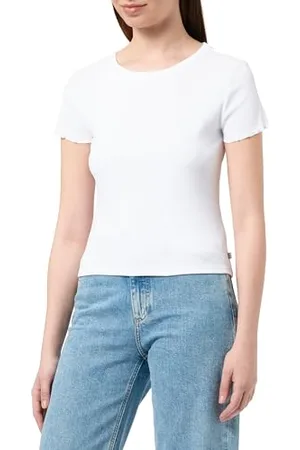 QS by s.Oliver Cropped Top mit Rippstruktur