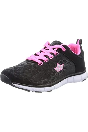 LICO Damen Arlene Sneaker, schwarz/pink, 39 EU