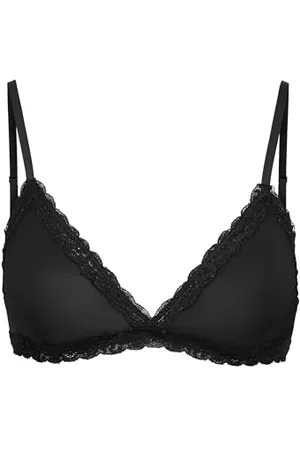 ONLY Damen ONLEMMA AOP Triangle Bra Acc BH, Black, Large