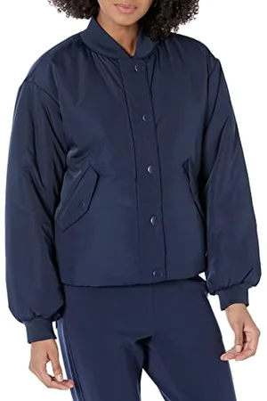 Amazon Damen Gepolsterte, kurz geschnittene Bomberjacke aus recyceltem Polyester in lockerer Passform (in Übergröße erhältlich) (Früher Amazon Aware), , 5XL Große Größen