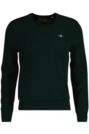 GANT Herren Extrafine Lambswool V-Neck Pullover, , S