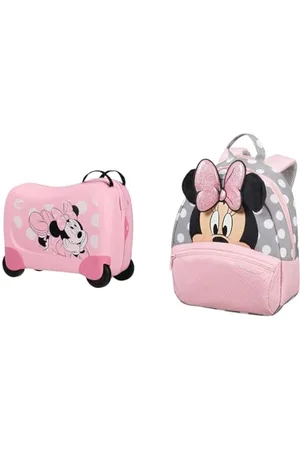 Samsonite Dream Rider Disney - Kindergepäck, 51 cm, 28 L, & Disney Ultimate 2.0 - Kinderrucksack S, 28.5 cm, 7 L, Mehrfarbig (Minnie Glitter)