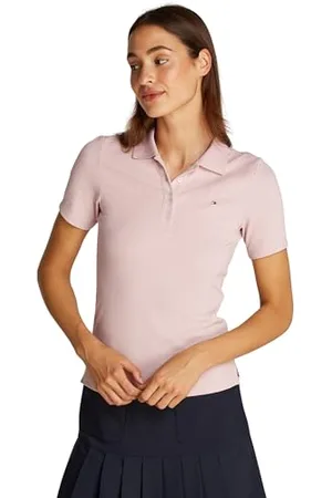 Tommy Hilfiger Damen Poloshirt Kurzarm 1985 Pique Slim Fit, , M