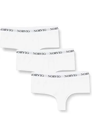 NORVIG Damen 3-pack White Hipster Panties, , XL EU
