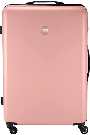 Princess Traveller Koffer groß - PT01 - Reiskoffer mit 4 Rollen - Rosa - 77cm - Koffer & trolleys - hartschalenkoffer