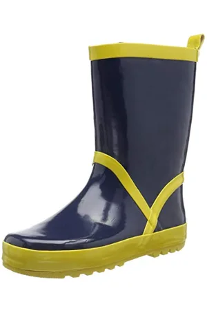 Playshoes Kinder Gummistiefel aus Naturkautschuk, trendige Unisex Regenstiefel mit Reflektoren, , 28/29 EU