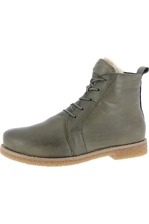Andrea Conti Damen Stiefelette Leder Schnürboot Krepp Crepe Laufsohle 0344616, Größe:37 EU, Farbe: