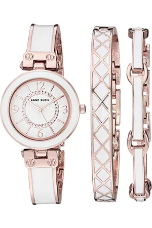 Anne Klein Damen-Armbanduhr und Armband-Set mit Premium-Kristallakzenten