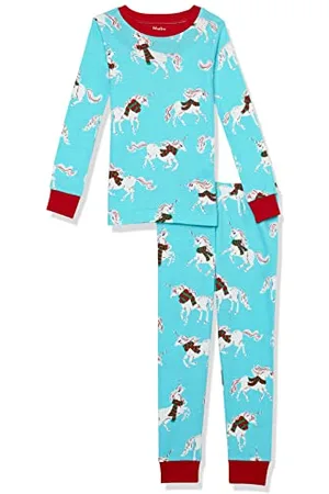 Hatley Mädchen Organic Cotton Long Sleeve Printed Pyjama Set Pyjamaset, , 4 Jahre