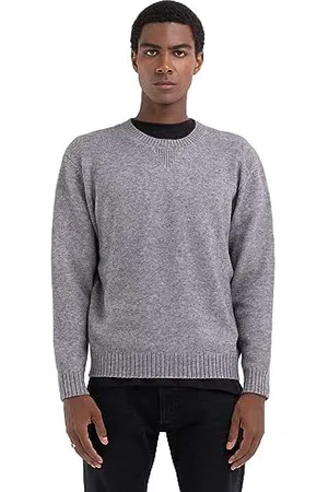 Replay Herren Pullover Recyceltes Material, (Grau), XL