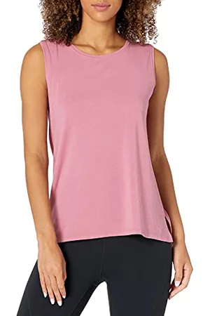Amazon Damen Yoga-Tanktop aus weicher Baumwolle in lockerer Passform (in Übergröße erhältlich) (zuvor Core 10), , XL