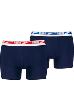 PUMA Everyday Multi Logo Boxer 2 Einheiten M, Marineblau-Mix, M