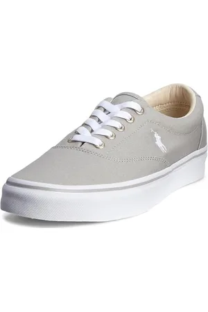Ralph Lauren Keaton-Pony Sneaker, Weiches Grau/Weiß Pp, 47 EU