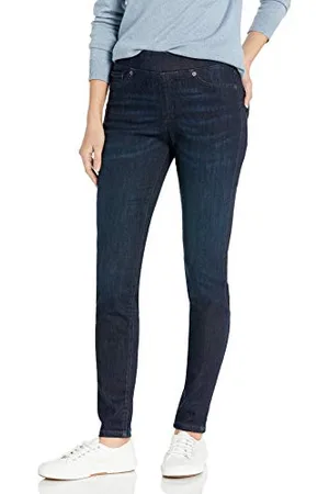 Amazon Damen Pull-On Stretch-Jeggings mit mittelhohem Bund (in Übergrößen erhältlich), , 48