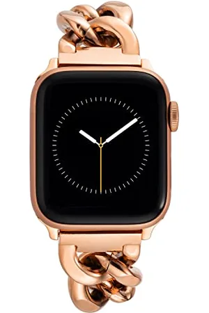 Anne Klein Stainless Steel Fashion Band for Apple Watch, Secure, Adjustable, Apple Watch Replacement Band, Fits Most Wrists 38/40/41mm