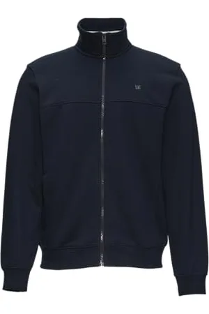 QS by s.Oliver Sweatjacke mit Stehkragen und Logo-Detail Navy M