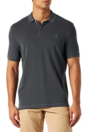 Marc O’ Polo Marc OߴPolo Herren Kurzarm-Poloshirt mit Stretch-Anteil Shaped Fit, Grau (Grau), S