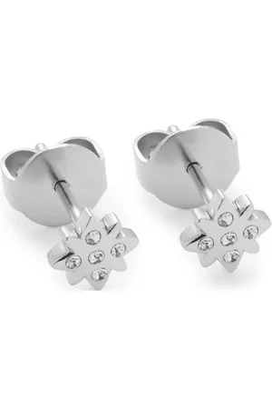 Leonardo Ohrstecker Ciao Campagnola, 1 Paar Stecker aus silberfarbenem Edelstahl, Zirkonia Steinchen, Schmuck Damen Geschenk, 024462
