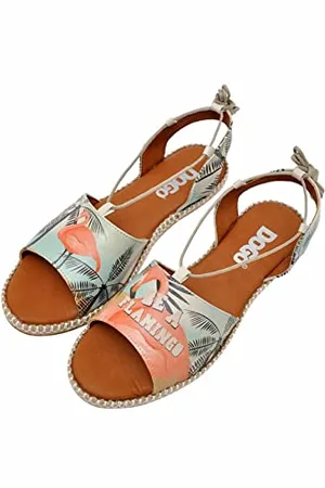 Dogo Damen Sandalen Hazel - Be a Flamingo Vegane Damen Sommer Sandalen