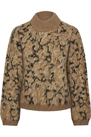 Pieces® Damen Pcjoella Ls High-Neck Knit Bc Pullover, ,XS