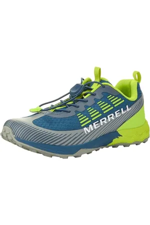 Merrell Agility Peak Sneaker, Navy HI/VIZ, 32 EU